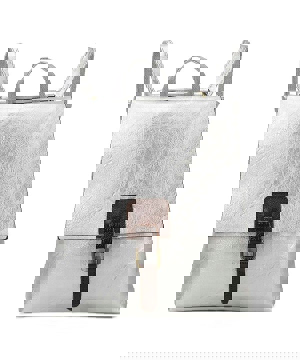 Kitise Retro Style Buckle Closure Faux Leather Backpack