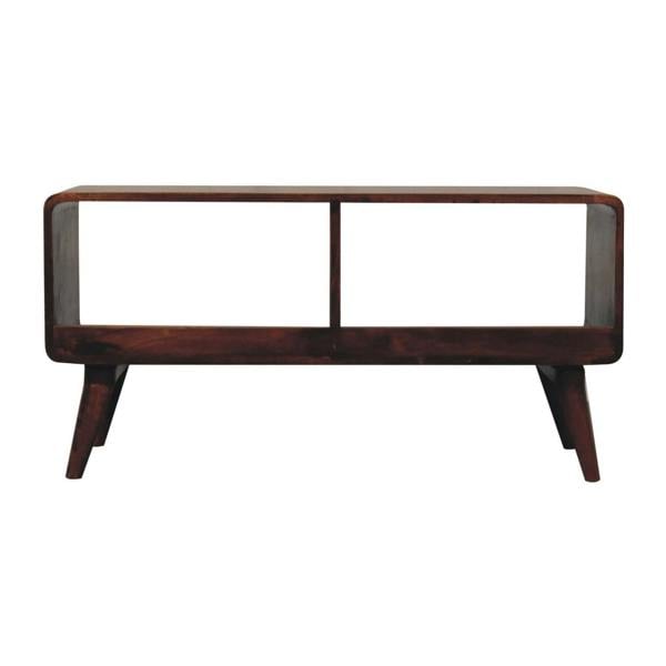 Artisan Furniture Curved Chestnut Double Slot Media Unit