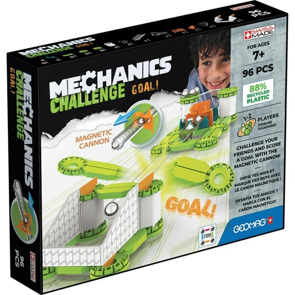 Geomag Mechanics Magnetic Challenge Goal! -96 Pieces