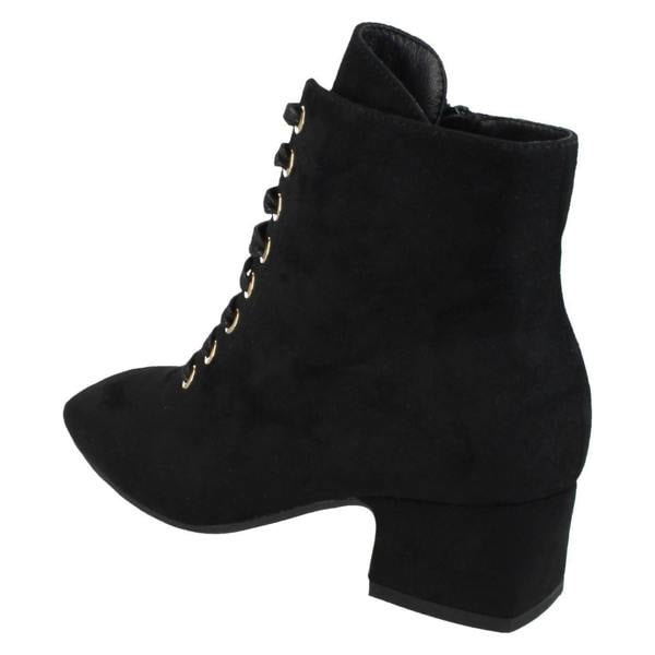 Spot On Ladies Spot On Lace Up Ankle Boots F51120