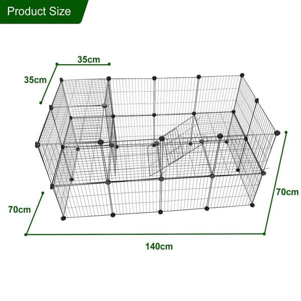Gr8 Home Large Cat Cage Playpen Enclosure Pet Rabbit Ferret Kennel Metal Wire Crate Box