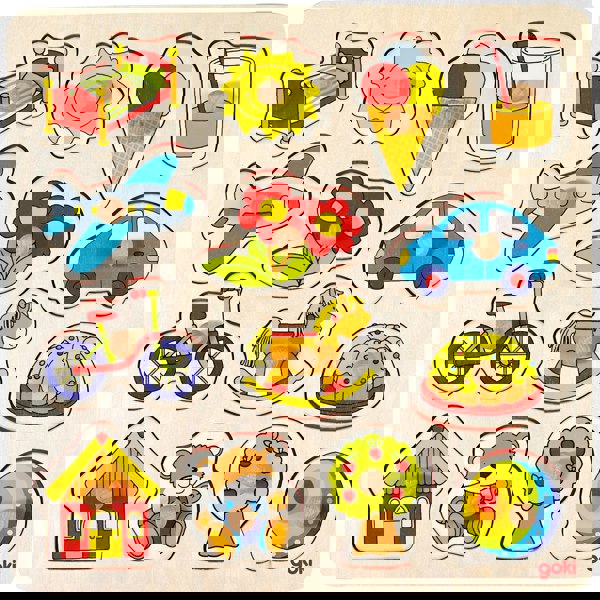 Goki Lift out Puzzle - Objects