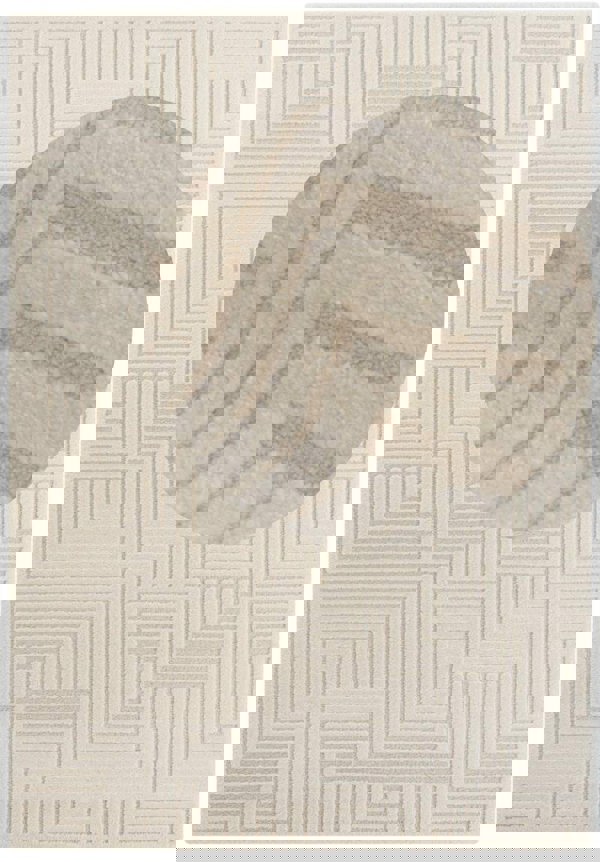 Soft Pile Rug with High-Low Texture