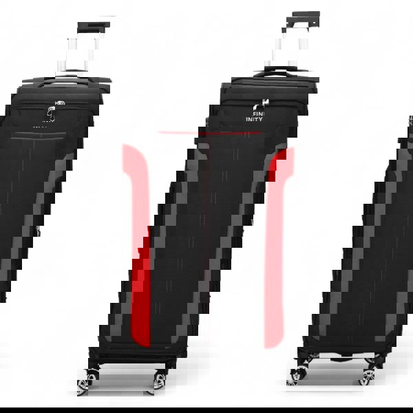 Infinity Luggage Lightweight Expandable Luggage Softshell 8 Weel Suitcase Set