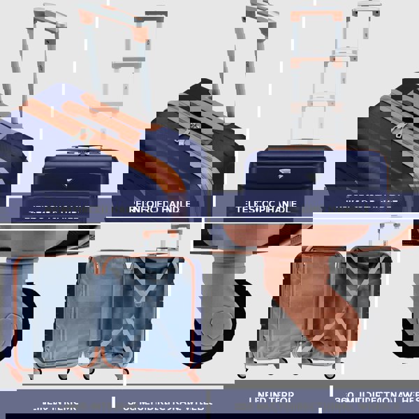 Flight Knight 56x45x25cm EasyJet (Paid), BA & Jet2 Large Hard Cabin Carryon Suitcase