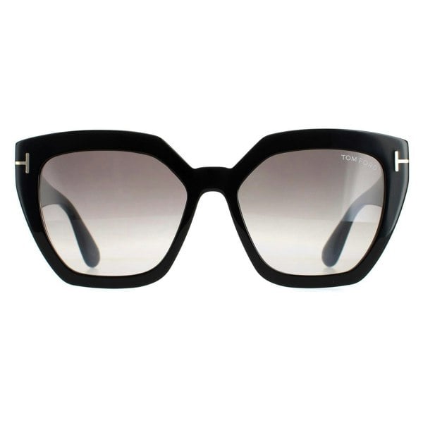 Tom Ford Sunglasses FT0939 Phoebe 01B Shiny Black Smoke Gradient