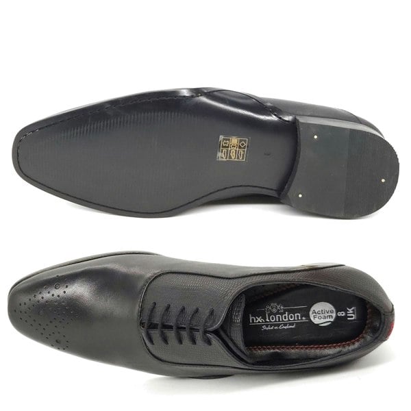 HX London Hillingdon Textured Oxford Shoes
