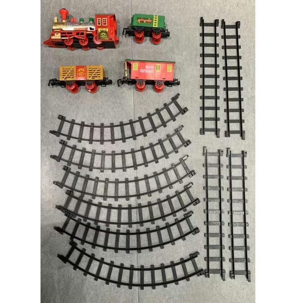 Rexco Deluxe Train Set Around Christmas Tree Track Toy Lights Musical Party Xmas Gift
