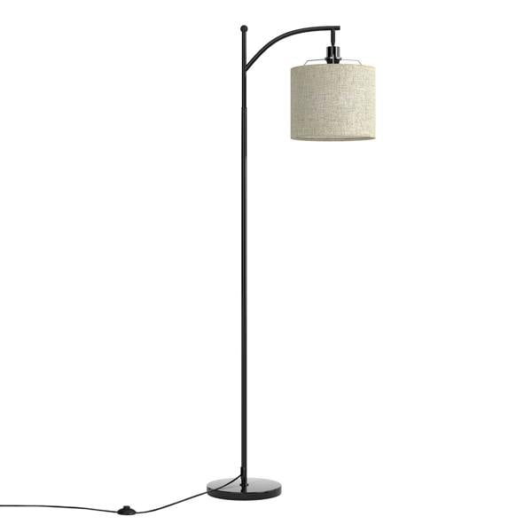 Emitto Standing Floor Lamp Living Room with Led Light Corner Remote Foot Switch