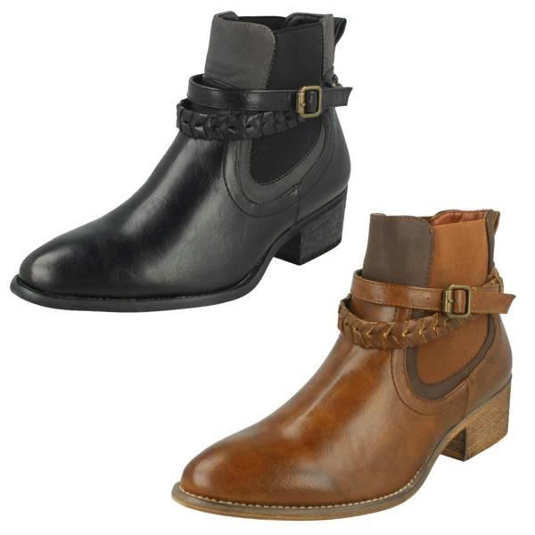 Down to Earth Ladies Down To Earth Heeled Ankle Boots