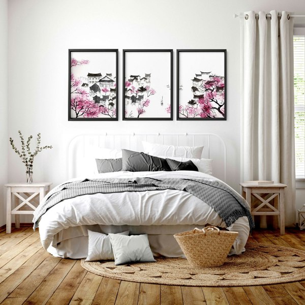 Modern Japanese Art | Set of 3 wall art prints