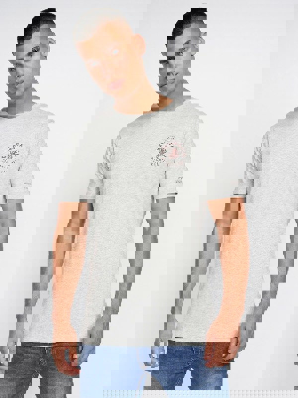 Crosshatch Oldskool T-Shirt 2pk Red/Grey