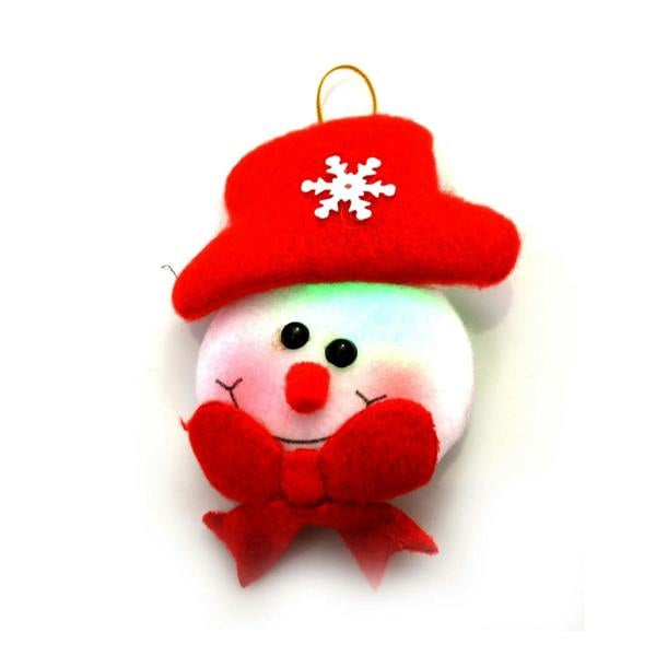 1cm 3pcs Soft Teddy Christmas Tree Hanging Decorations with Flashing LED Lights image 6