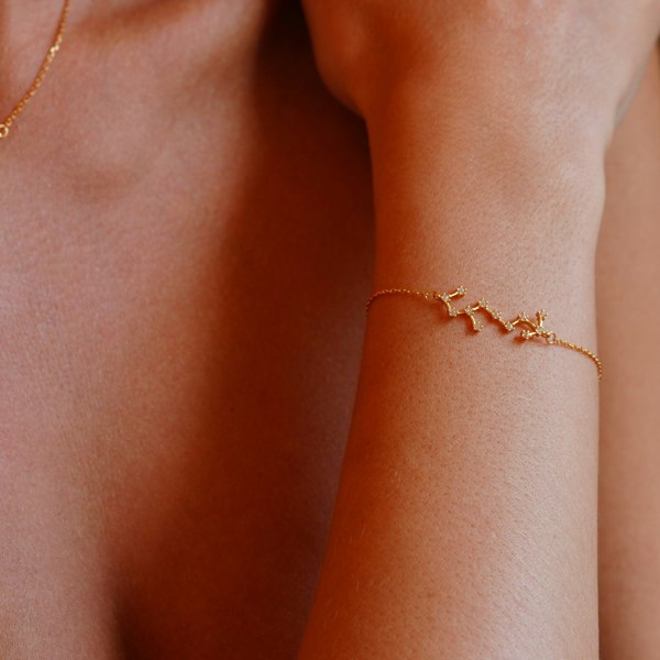 Gold Trip Scorpio Zodiac Constellation Bracelet