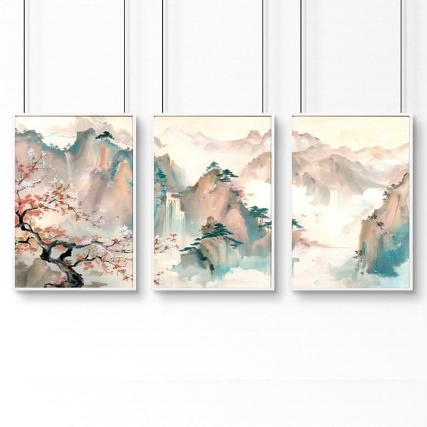 Big Picture For Living Room | Set of 3 wall art prints