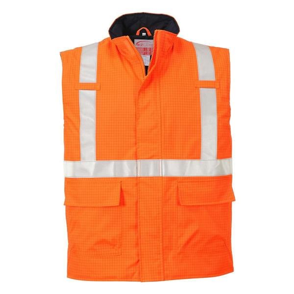 Bizflame Rain Hi-Vis FR Bodywarmer Portwest