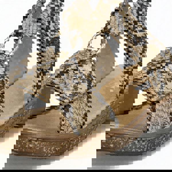 Rieker Rieker 628P9-20 Womens Ankle Strap Sandals Brown