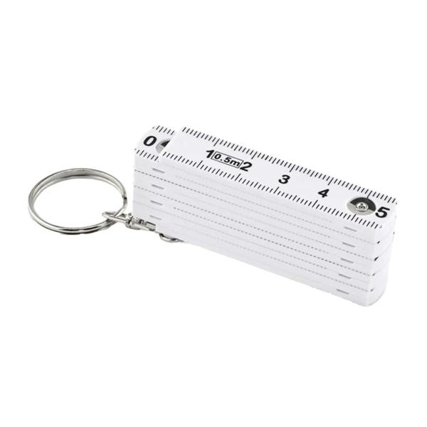 MidOcean Fuster Carpenter´s Ruler Keyring - White - 