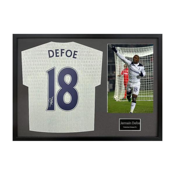 Jermain Defoe Signed Tottenham Hotspur Shirt Classic Frame