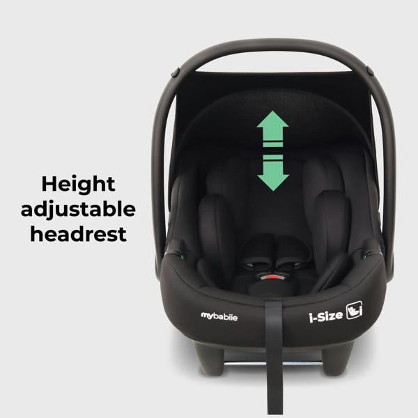 My Babiie MBCS02 i-Size Infant Carrier Car Seat and ISOFIX Base - Black