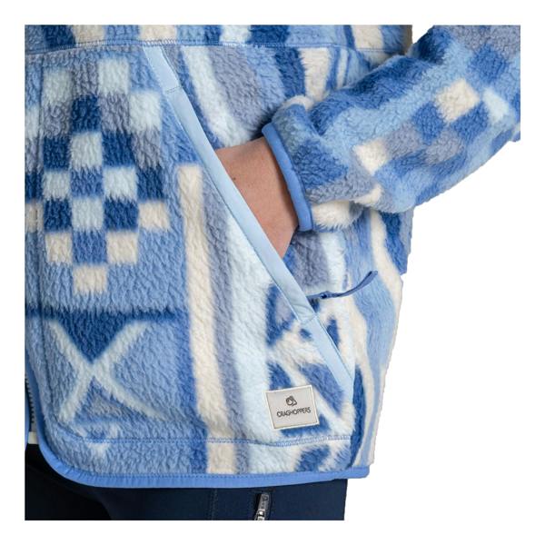 Craghoppers Womens/Ladies Dante Patterned Full Zip Fleece Jacket - Vinca Blue - 