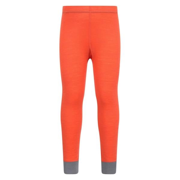 Mountain Warehouse Childrens/Kids II Merino Wool Base Layer Bottoms - Orange