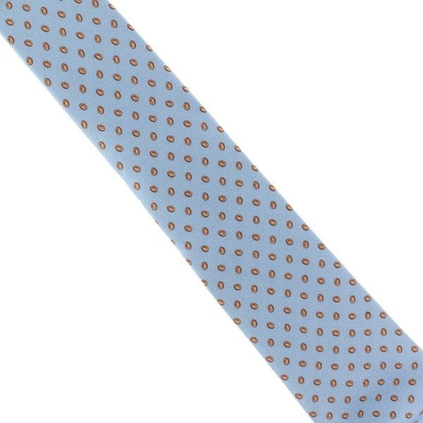 Dunhill hexbolt patterned silk tie Hexbolt pattern inspired by components from automotive engineering pale blue