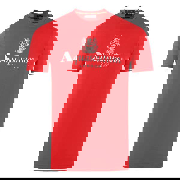 Aquascutum Mens London Aldis Logo T-Shirt - Red - 