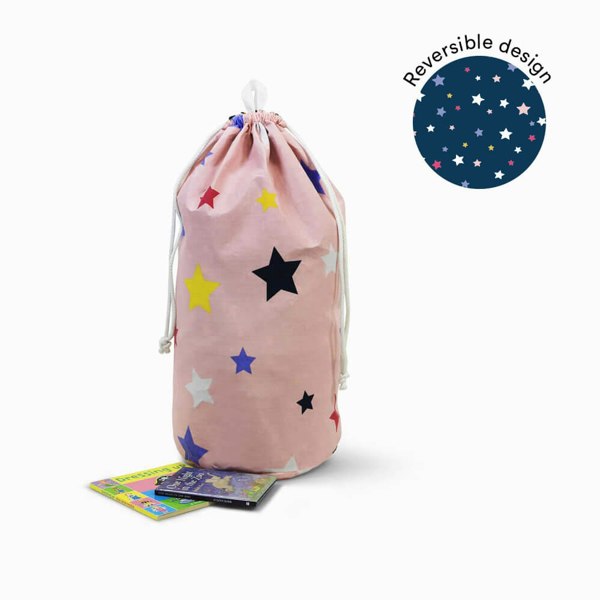 Multi Stars Toy Storage Bag Toy Bag - Happy Linen Company