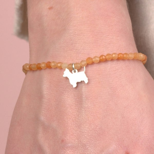 Mylee London Westie Silhouette Crystal Bracelet - Personalised