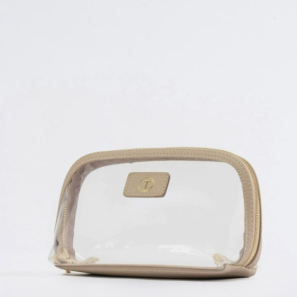 Transformulas Clear Cosmeti Case - Nude & Dust Bag