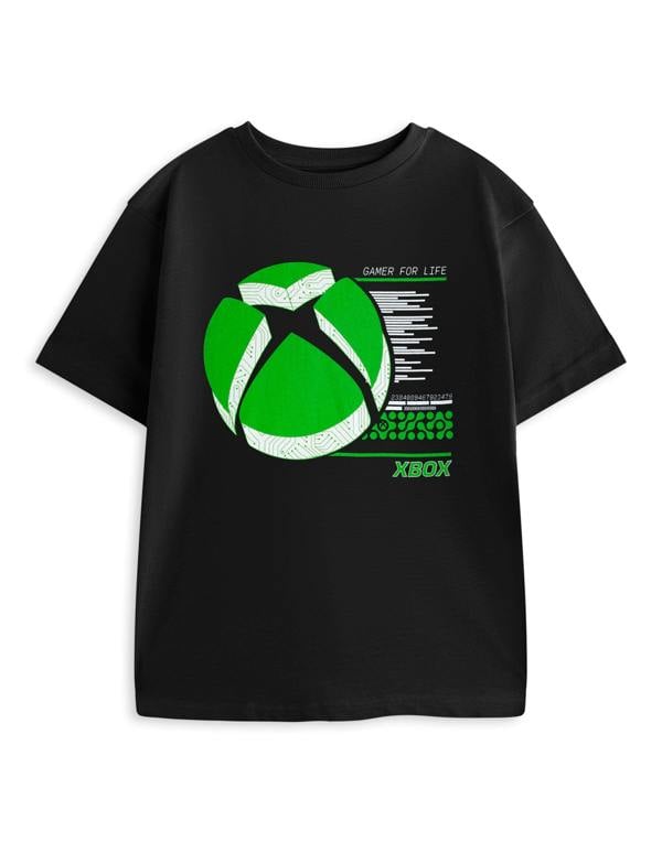 Vanilla Underground Xbox Boys Black Gamer for Life Short Sleeved T-Shirt