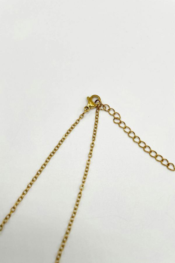 SVNX Booklet Locket Pendant Necklace in Gold