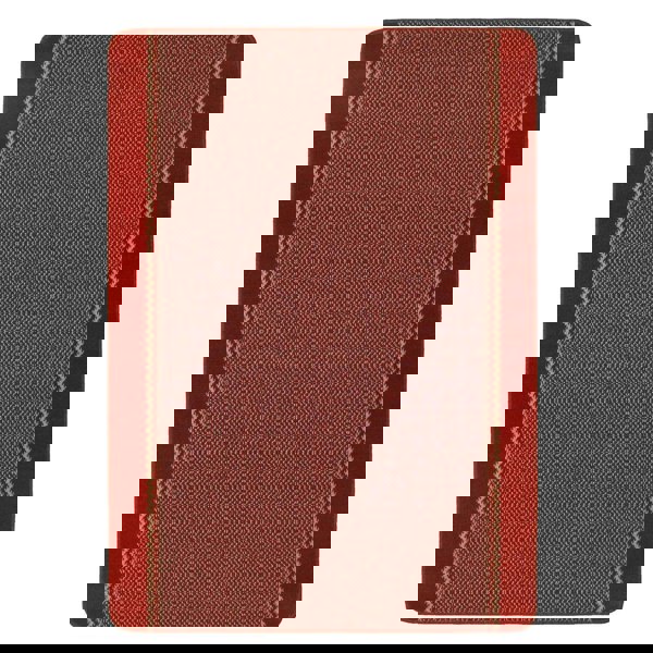 Machine Washable Red Design Mats | Bordered Line | The Rugs