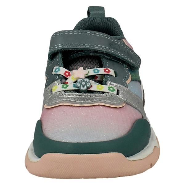 Clarks Girls Clarks Rainbow And Mermaid Tail Design Trainers Tidal Star