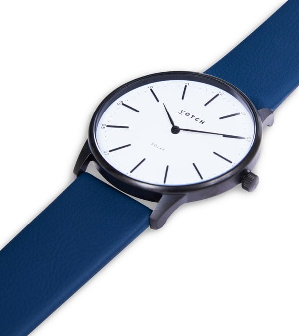 Votch Solar Classic Watch - Black & Navy