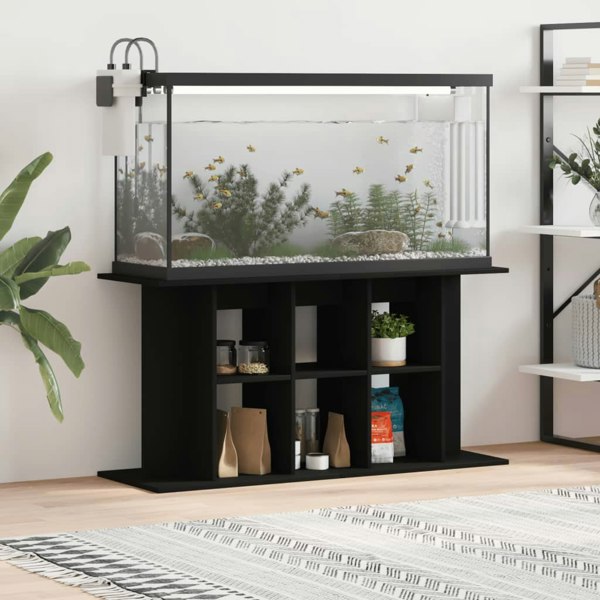 Berkfield Aquarium Stand Black 120x40x60 cm Engineered Wood