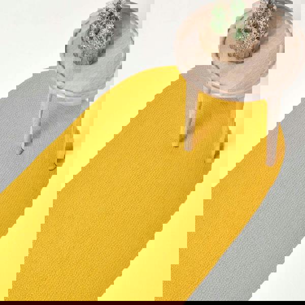 HOMESCAPES Handmade Woven Braided Rug