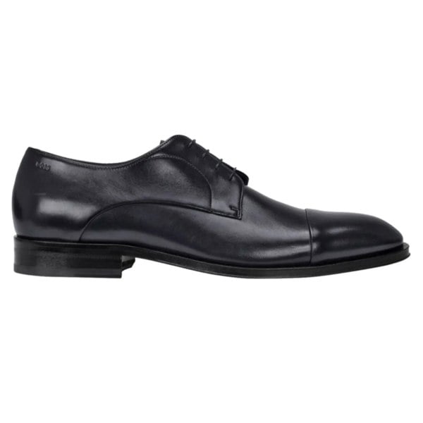 Boss Mens Derrek Leather Derby Shoes - Dark Blue