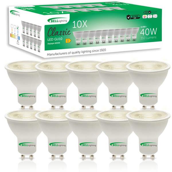 BELL Lighting GU10 LED Spotlight 4.4W Energy Saving Light Bulb 38 Degree