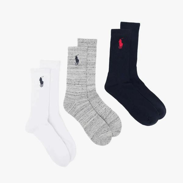 Polo Ralph Lauren EMBROIDBIGPP Assorted Socks   in  Navy