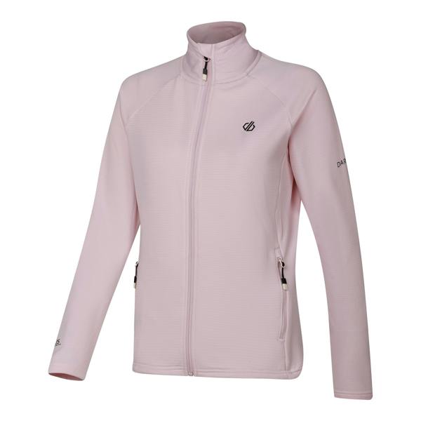 Dare 2B Womens/Ladies Lowline Core Stretch Full Zip Midlayer - Pink Haze - 