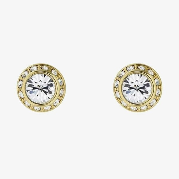 Ted Baker Soletia Gold Tone Plated Crystal Halo Stud Earrings TBJ3698-02-02