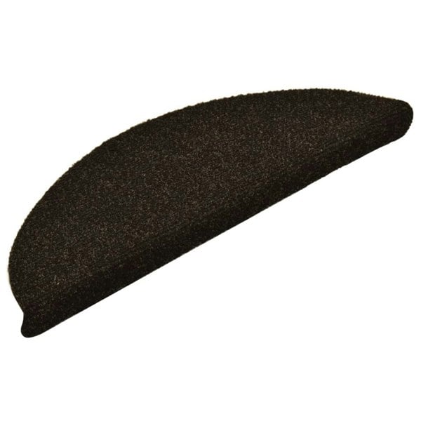 Berkfield Self-adhesive Stair Mats 10pcs Dark Brown 56x17x3cm Needle Punch