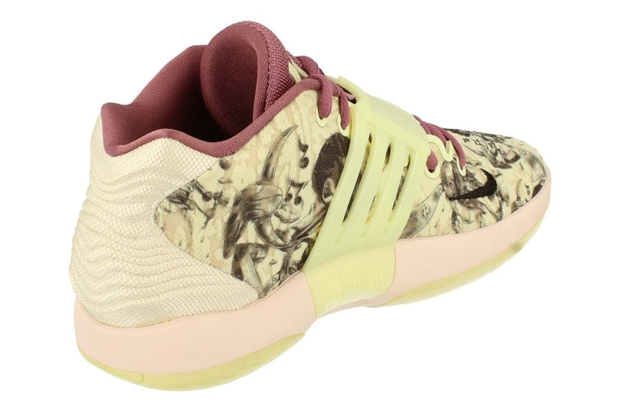 Nike Kd14 Mens Basketball Trainers Cw3935  300 - Lime Ice Light Mulberry 300 - Photo 2