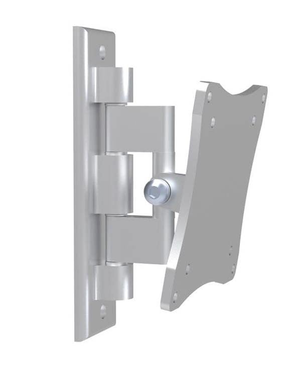 Intec Brackets Swivel and Tilt TV Wall Bracket for 17 to 29 Inch Screens, VESA 100 x 100, Silver