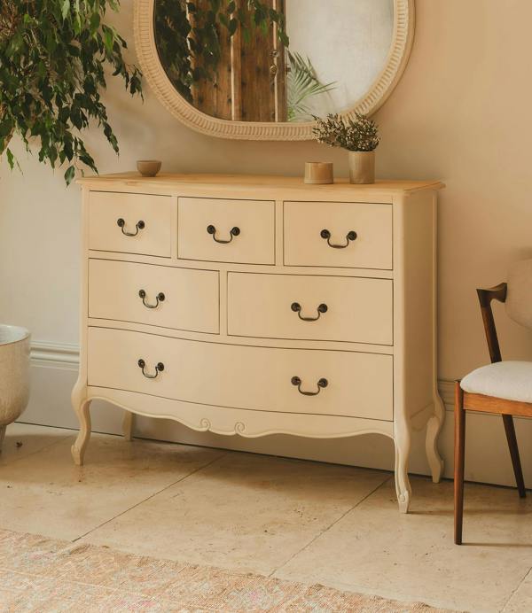 Juliette Chest of Drawers Large 6 Drawer French Style Bedroom Storage