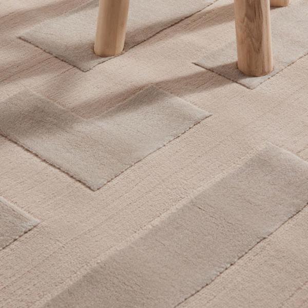 Hanse Home Perles Shortpile Beige Rug – Modern Geometric