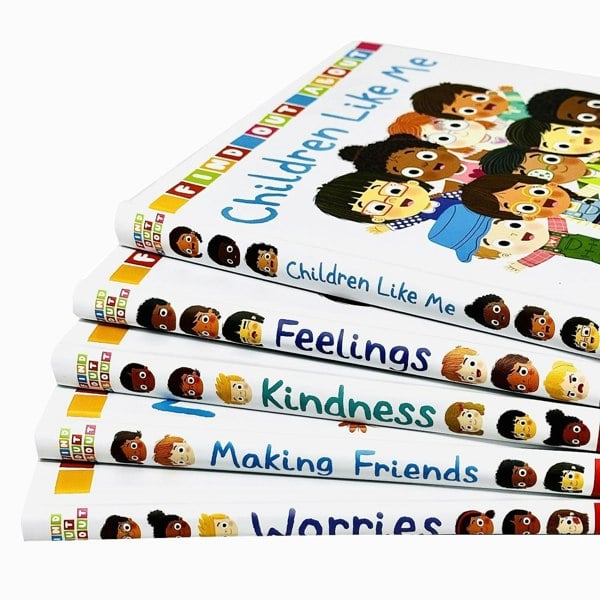 5 Books Collection Set Feelings, Kindness, Making Friends, Children Like Me, Worries