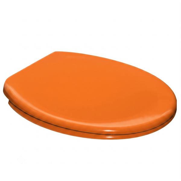 RTS Orange Top Fix Slow Close Quick Release Toilet Seat - Orange